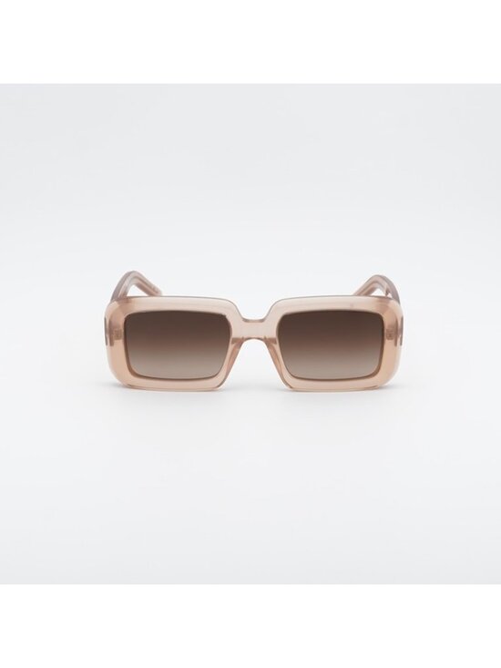 Saint Laurent SL534 SUNRISE 014 Sunglasses Orange Rectangle Frame, Brown Lenses main image 6